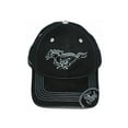 thumbnail image 3 of Ford Mustang Running Horse Logo with Ford Oval on Bill Black Baseball Hat, 3 of 4