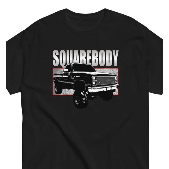 Reprint Rare VINTAGE 80s Square Body Shirt, Mens Squarebody Lifted Truck T-Shirt