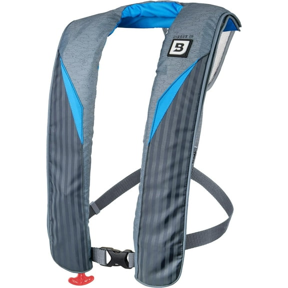 BLUESTORM Cirrus26 Inflatable PFD Life Jackets for Adults | US Guard Approved Automatic Life Vest w/Manual Override Convertibility