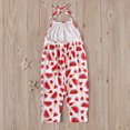 thumbnail image 6 of Holloyiver Toddler Baby Girls Summer Jumpsuit Kid Cute BacklessHarem StrapRomper Jumpsuit One-Piece Pants, 6 of 9