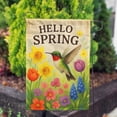 thumbnail image 2 of America Forever Hello Spring Garden Flag, 12.5 x 18 inch Double Sided, Hummingbird with Spring Flowers Daffodils Tulips, Seasonal Outdoor Yard Decor, Welcome Spring Flag, 2 of 4