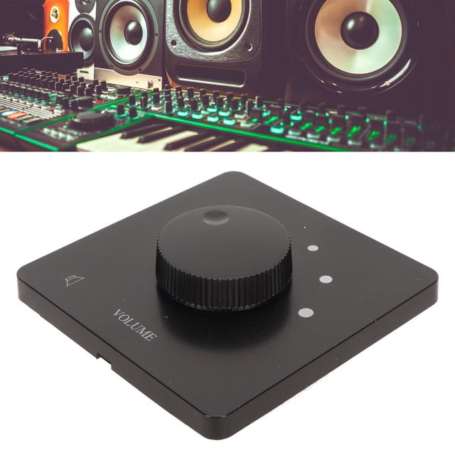 50W Volume Control, 5 Gears Tuning Knob Volume Controller for Home Speakers, with Flame Retardant PC Material, Large Panel Design for 50W Power