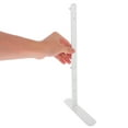 thumbnail image 3 of DEEPCRAFF 2 Pcs Support de Bureau à Panneau Perforé Blanc pour Bureau, Hauteur Réglable, Support d'Exposition Robuste pour Table, 3 of 8