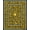 Black Gold, Pattern 1, variant on ODIKA Greek Geometric Key Fret Bordered Symmetry Meander Border Scroll Stain Resistant Low Profile for Dorm Room, Small Living Apartment