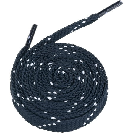

JISBEIFHA 2 Pairs Shoe Laces Polka Dots Flat Shoelaces Double Color Twill Shoe Strings for Casual SneakersA12661