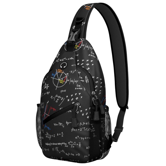 Science Lover Technology Engineering Mathematics Math Geometric Scientific Knowledge Crossbody Sling Bag