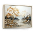 thumbnail image 2 of Designart "Gilded Oak Splendor" Tree Oak Floater Framed Canvas Art Print, 2 of 5