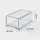 thumbnail image 4 of Caja organizadora para refrigerador, 1 unidad, tipo cajón, contenedor apilable de material transparente para despensa organizada (blanco)., 4 of 8