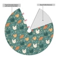 thumbnail image 2 of Lsque Flowe Rooster Print Christmas Tree Skirt, Tree Skirt with Ties or Velcro, Perfect for Holiday Decorations, Halloween, and New Year-36", 2 of 7
