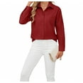 thumbnail image 3 of Vividaire Women's Button Down Shirt Long Sleeve Casual Blouse with Pocket, 3 of 5