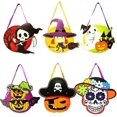 thumbnail image 4 of 2-Pack Halloween Trick or Treat Bags Witch Candy Goodie Tote Bags Cookie Gifts, 4 of 5