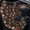 thumbnail image 4 of Goofa Red Rose Skull Printed Car Seat Covers, Automotive Seat Covers for Cars Trucks and SUVs, Quick Setup Universal Fit Elastic Seat Covers-1, 4 of 6