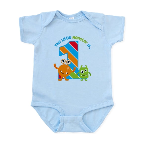 CafePress - Little Monster 1St Birthday Body Suit - Baby Light Bodysuit, Size Newborn - 24 Months