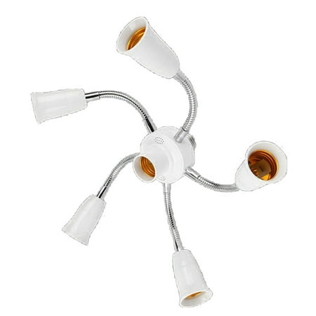 

Apooke E27 Splitter 3/4/5/6 Heads LED Bulbs Base Adjustable LED Light Holder Adapter