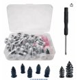 thumbnail image 2 of 40 Set - Rubber Tire Repair Stud Kit, Rubber Studs For Vacuum Tire Repair, Screw-In Tire Repair Plugs, Quick Repair Tools (40 Large And 40 Small Tire Repair Nails + 1 Medium Screwdriver), 2 of 9