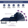 thumbnail image 2 of 5-in-1 Folding Sofa Bed - Blue Convertible Sleeper (71.6" Wide), 2 of 8