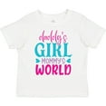 thumbnail image 3 of Inktastic Baby Daddy's Girl Mommy's World Cute Design Girls Toddler T-Shirt, 3 of 5