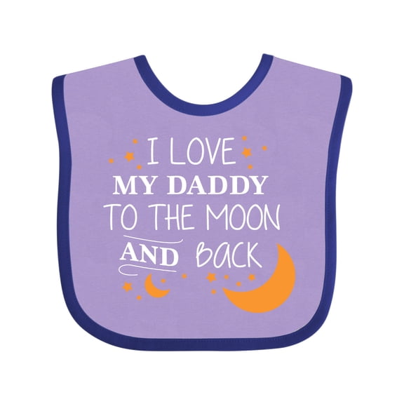 Inktastic I Love My Daddy to the Moon and Back Boys or Girls Baby Bib