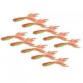 thumbnail image 4 of AR37 80mm 2,3g pesca cebo de gusano suave cola de hoja Artificial simulación señuelo accesorio3 # naranja verde, 4 of 10