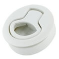 White Plastic Flush Pull Hatch Latch Corrosion Resistant Accessories