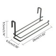 thumbnail image 5 of Paper Towel Hanger Metal Roll Paper Storage Hanging Rack Tissue Shelf for Kitchen Under Cabinet Over Door Bathroom Towel Sundries Accessories, 5 of 10