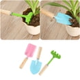 thumbnail image 2 of KAKOWELY 2 Sets/6PCS Kids Candy Color Garden Tools Mini Metal Trowel with Sturdy Wooden Handle Safe Gardening Tools Trowel Rake Shovel for Children Boys Girls (Random Color),7.87"X2.95"X1.26", 2 of 4