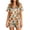 Khaki, variant on Women's Halloween Printed Pajama Set Short Sleeve Top with Chest Pocket and Matching Shorts Sleepwear Lounge Set Cute Festive Print 2 Piece for Women Comfy Summer Night Home Relax Black L