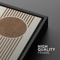 thumbnail image 4 of IDEA4WALL Framed Canvas Print Wall Art Set of 2 Geometric Mid-Century Circle Line Polygons Abstract Modern Art Decorative Boho Contemporary Artwork for Bedroom, Office - 16"x24"x2 Panels Black, 4 of 5