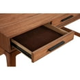 thumbnail image 3 of Writing Desk with 3 Drawers and Wooden Frame, Brown, 3 of 5