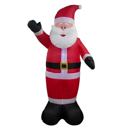 ALEKO Giant Inflatable LED Waving Santa Claus with UL Certified Blower - 8 Foot
