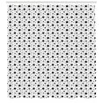 thumbnail image 3 of Ambesonne Star Shower Curtain, Monochrome Abstract Motif, 69"Wx84"L, Black White, 3 of 3