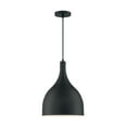 thumbnail image 3 of 60/7087-Nuvo Lighting-Bellcap-1 Light Large Pendant in Nautical/Coastal Style-12 Inches Wide by 8.13 Inches High-Matte Black Finish    -Traditional, 3 of 4