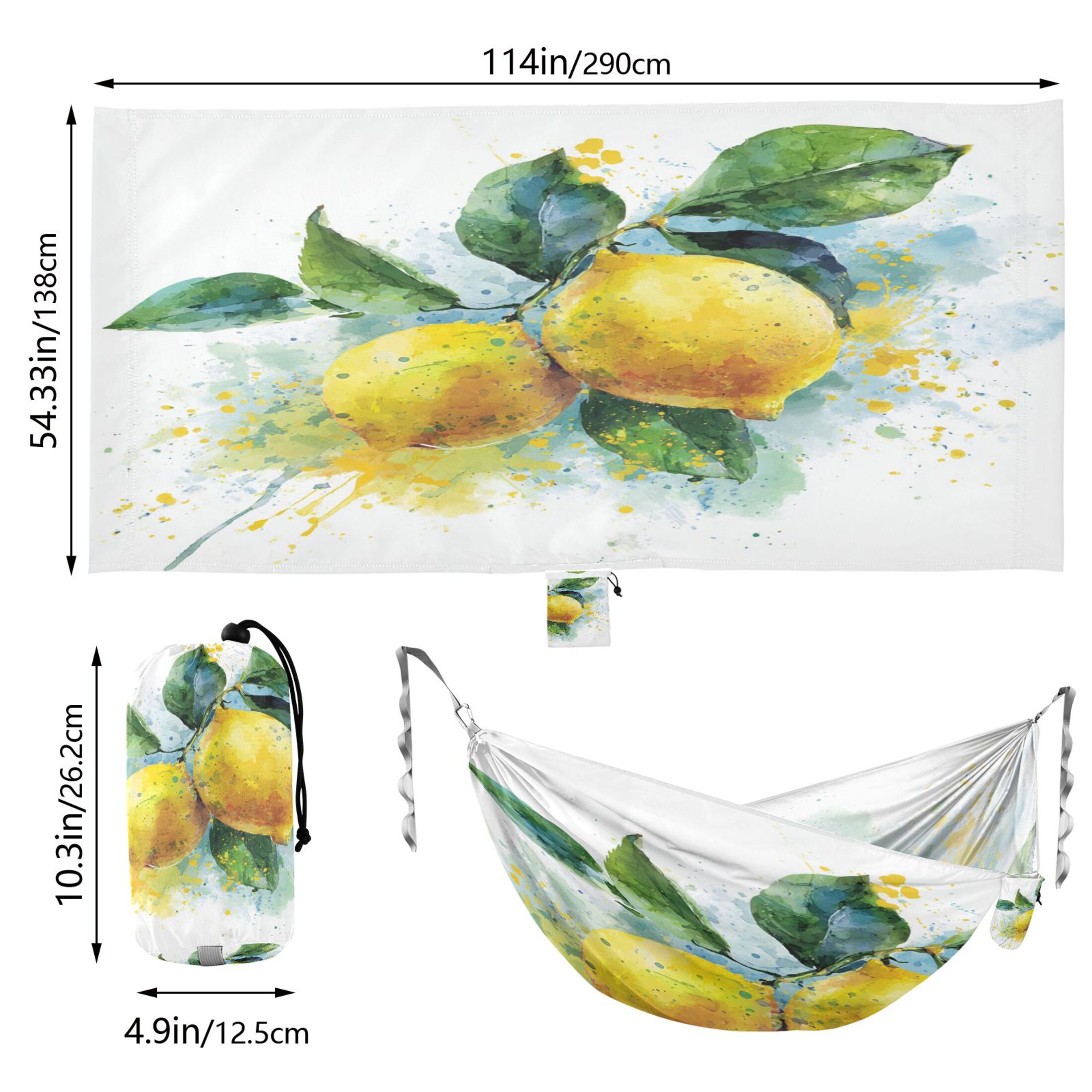 Hammock Camping Hammock Nylon Portable Hammock Travel Camping Hammock Lemon