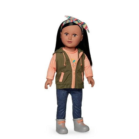 My Life As 18-inch Outdoorsy Girl Doll, Hispanic with Black Hair