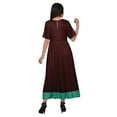 thumbnail image 3 of Moomaya A Line Cotton kurti For Women Pleated Long Designer Solid Anarkali Dress, 3 of 5