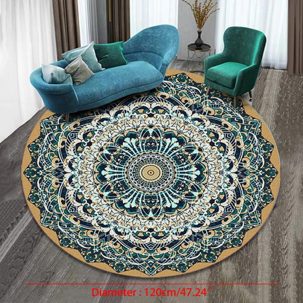 Brand Delivery On Time1 Throw Rug Circle Mat Can Style Mandala Printed Floor Carpet Round Area Rugs Boho For Bedroom Living Room Com