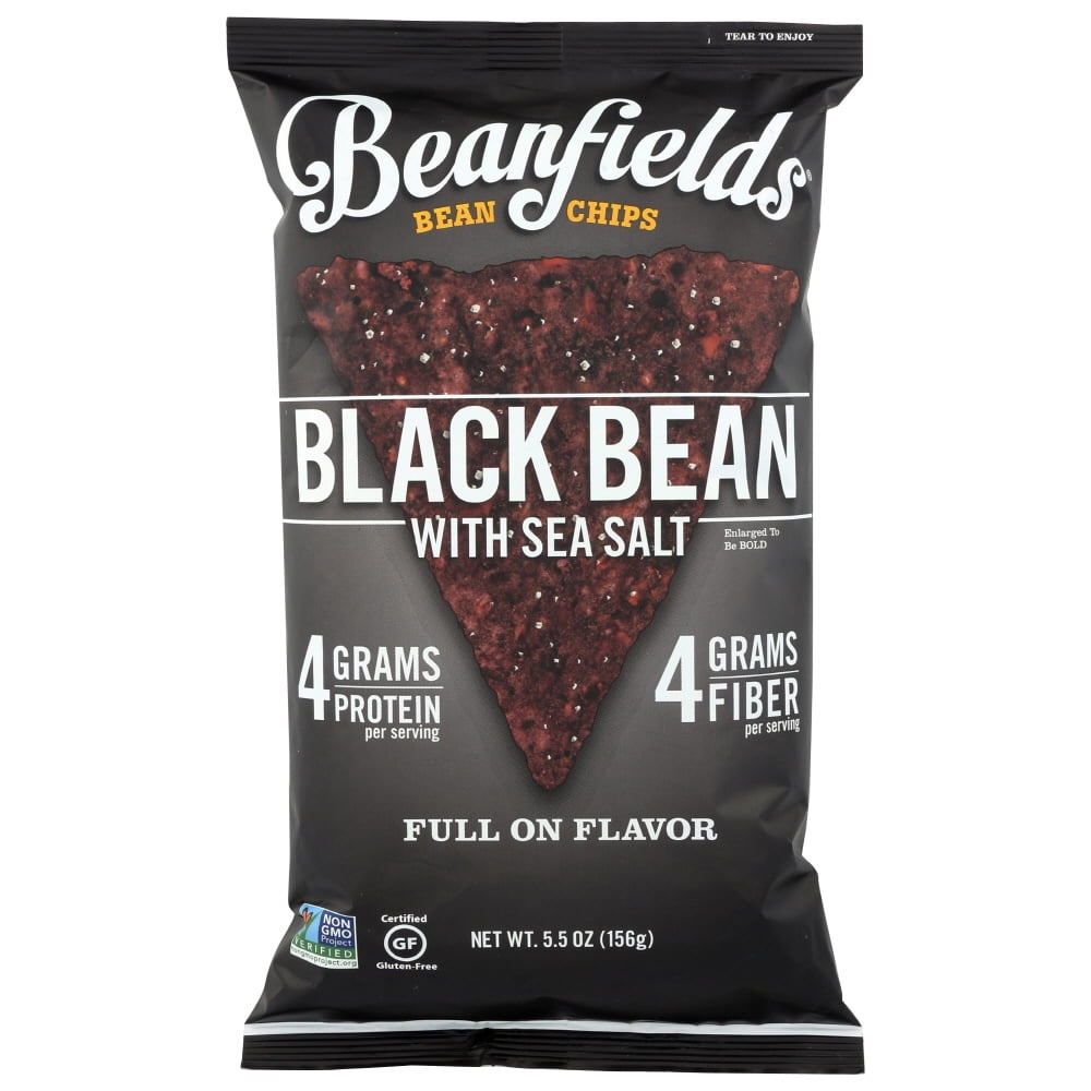 Beanfields Black Bean And Rice Chips Sea Salt, 5.5 Oz