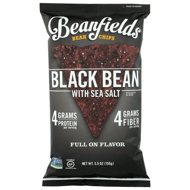 Beanfields Black Bean And Rice Chips Sea Salt, 5.5 Oz