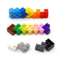 thumbnail image 2 of 300pcs 1+2 Dots DIY Building Blocks Thick Figures Bricks Educational Size Compatible With 2357 Plastic Toys for Children Green 300pcs, 2 of 5