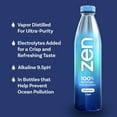 ZenWTR UltraPure, Vapor Distilled Water, 1 Liter (Pack of 12) Bottled Water, 9.5 pH Alkaline