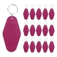 thumbnail image 1 of Unique Bargains Vintage Motel Keychain Blank Hotel Keychains Rhombus Retro Key Tag, Dark Red, 16 Pack, 1 of 7