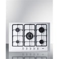 thumbnail image 1 of Summit GC5271WTK30 5 Burner Gas Cooktop with 30 in. Trim Kit - White Finish, 1 of 1