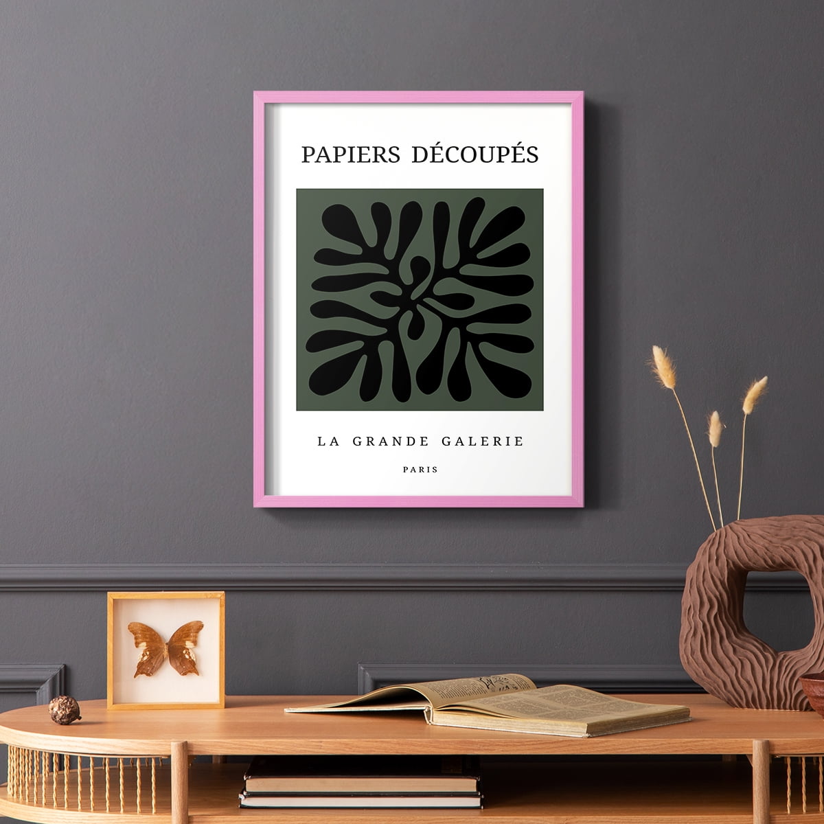 Matisse CCCXCIV in Pink Solid Wood 16 x 20 Framed Print
