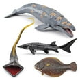 thumbnail image 1 of 4pc Sea Animals Toy Simulation Ocean Whale Pvc Model Figures Kids Education Gift, 1 of 3