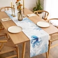 thumbnail image 3 of Table Runner 72 Inches Long for Kitchen Dining, Blue Octopus Coastal Dresser Scarf Farmhouse, Dining Table Decorations for Wedding/Parties, Summer Beach Nautical Ocean Coral Starfish 14 x 72 In, 3 of 8