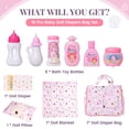 thumbnail image 4 of Juego de bolsas de pañales Baby Doll BABESIDE con bolsa de pañales 2 en 1, color rosa, 4 of 7