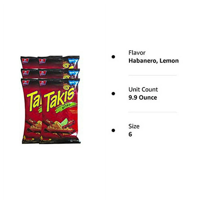 Takis Nitro Habanero & Lime Tortilla Chips Snack Care Package For
