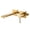 Gold, variant on Wowow Solid Brass Single Handle Wall Mounted Bathroom Faucet with Rough-In Valve in Matte Black