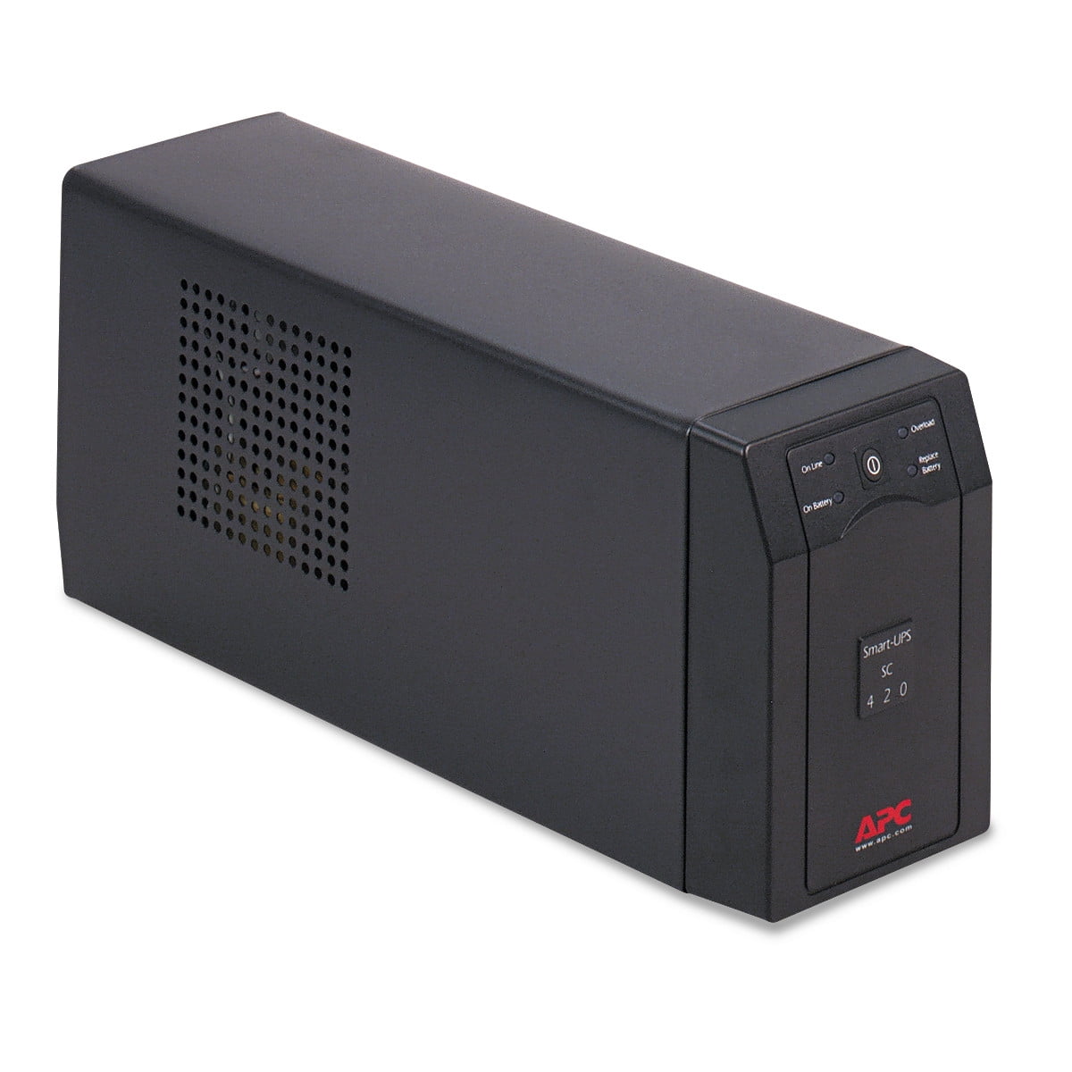 APC SC420 Smart-UPS Battery Backup System, 4 Outlets, 420 VA, 412 J by APC