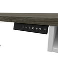 thumbnail image 5 of Bestar Pro-Vega L Shaped Adjustable Standing Desk in Walnut Gray and White, 5 of 6